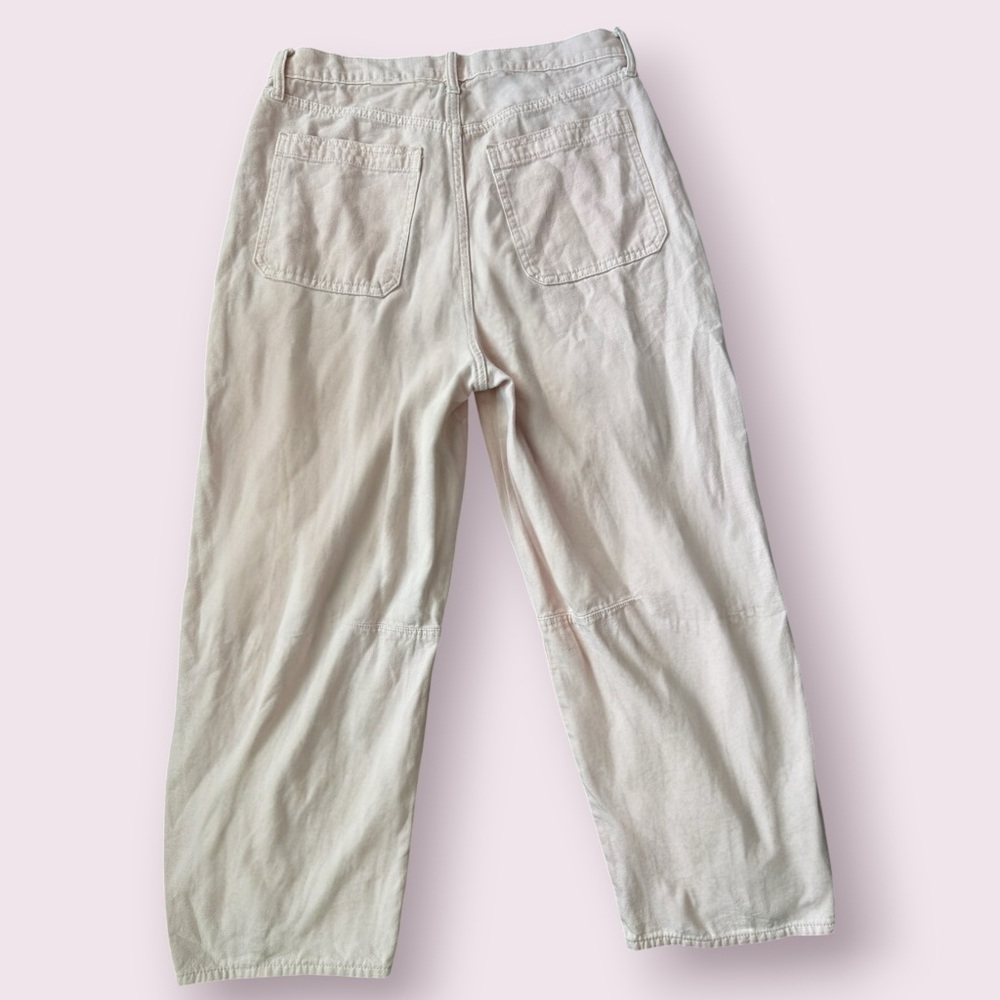 Universal Thread High Rise Utility Jeans Light Pink Wide Leg Size 12 - Picture 4 of 4